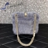 Valentino Rockstud Fur Bag 21cm gray 